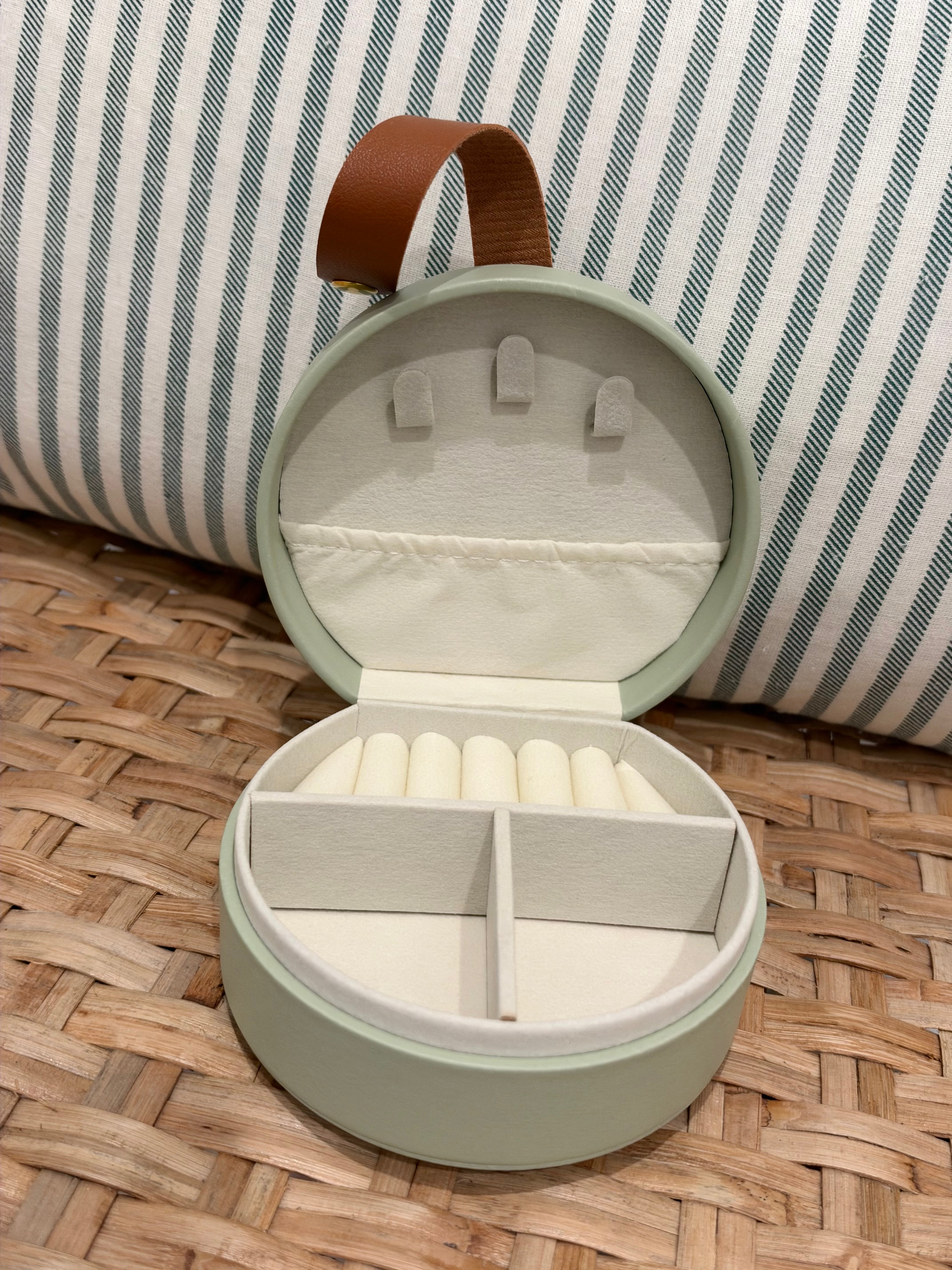 Jewelry Organizer Travel Box Case | Sage