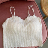 Seamless Lace Bralette | Beige