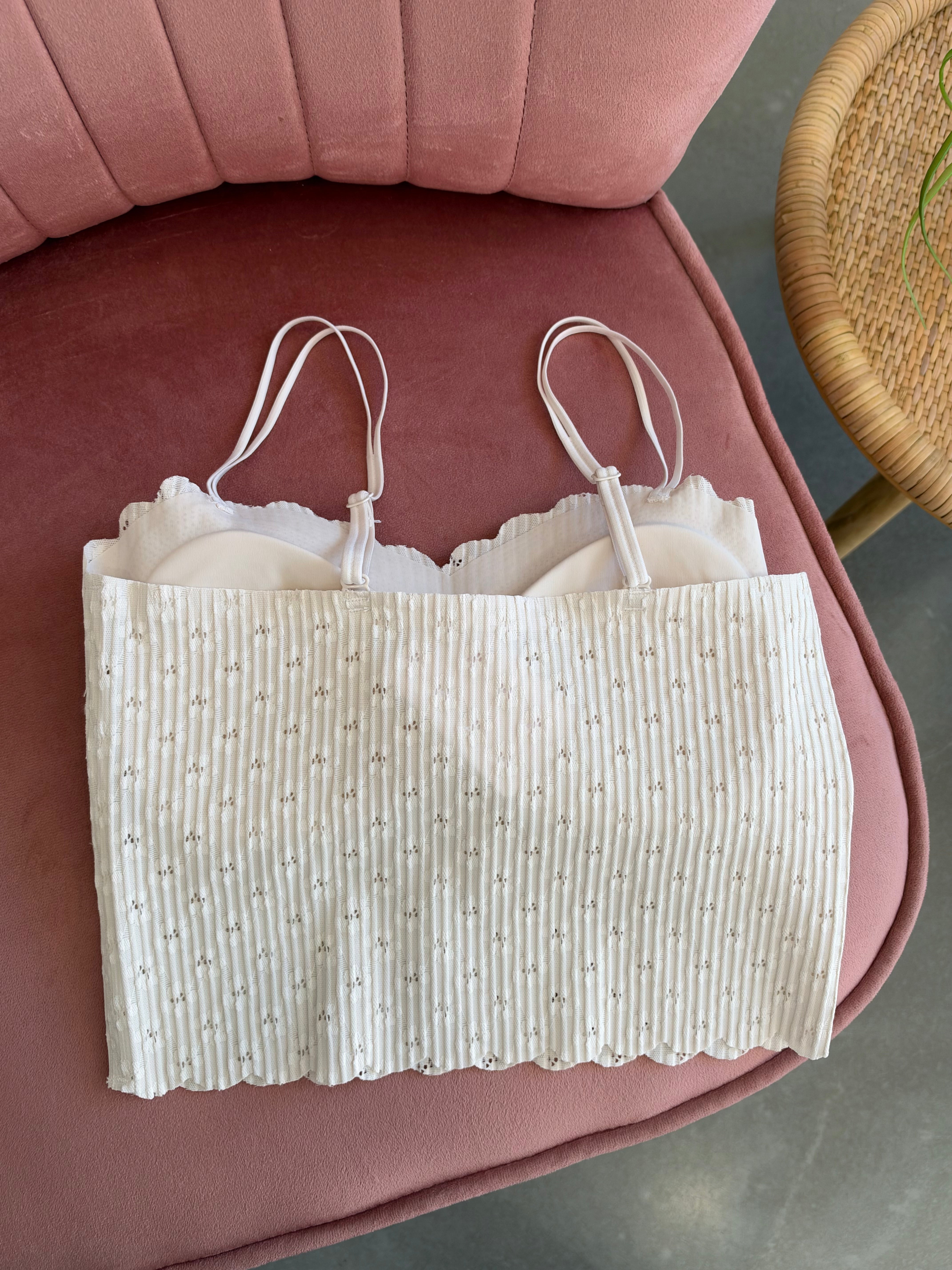 Seamless Lace Bralette | Beige