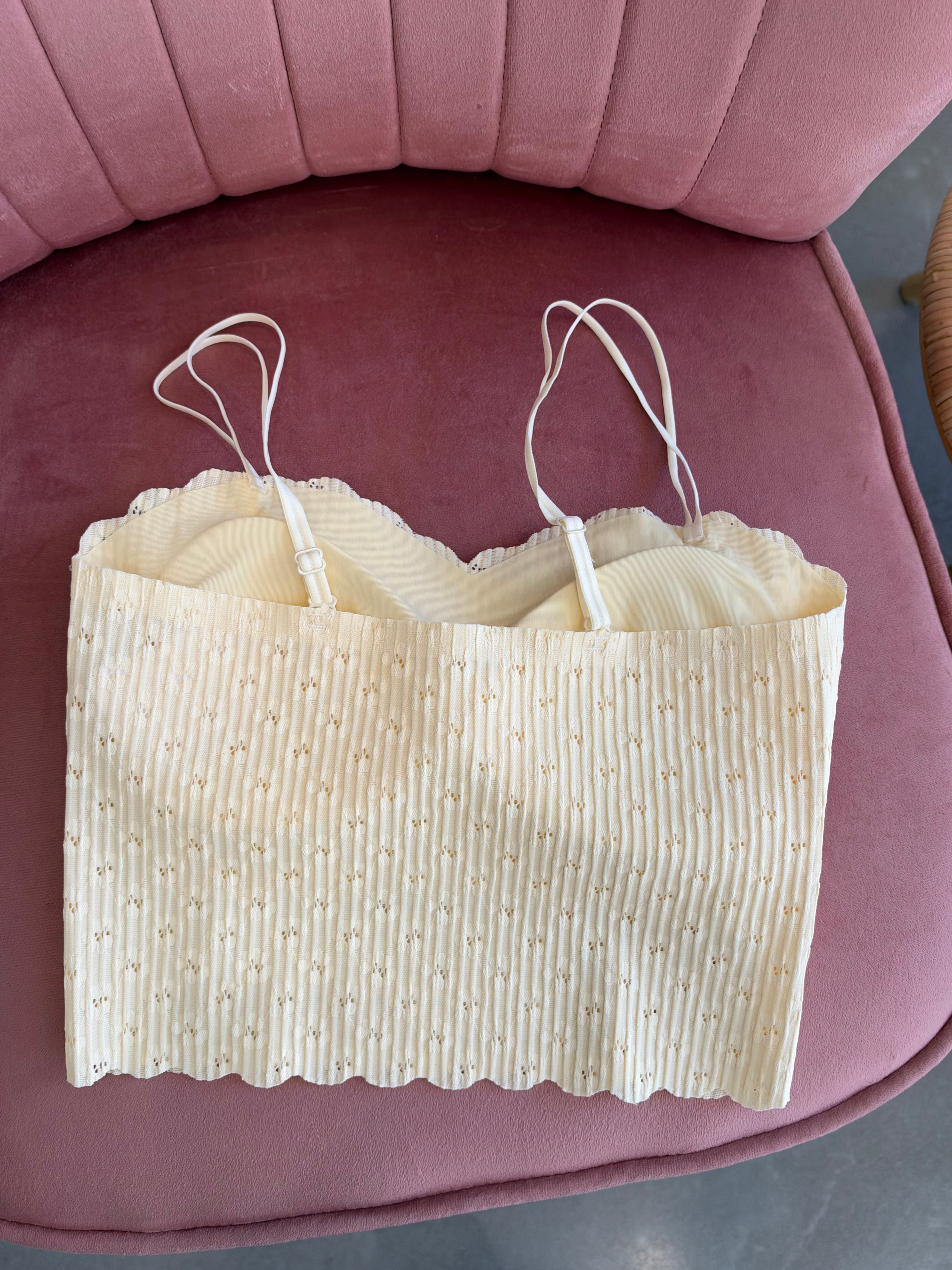 Seamless Lace Bralette | Yellow