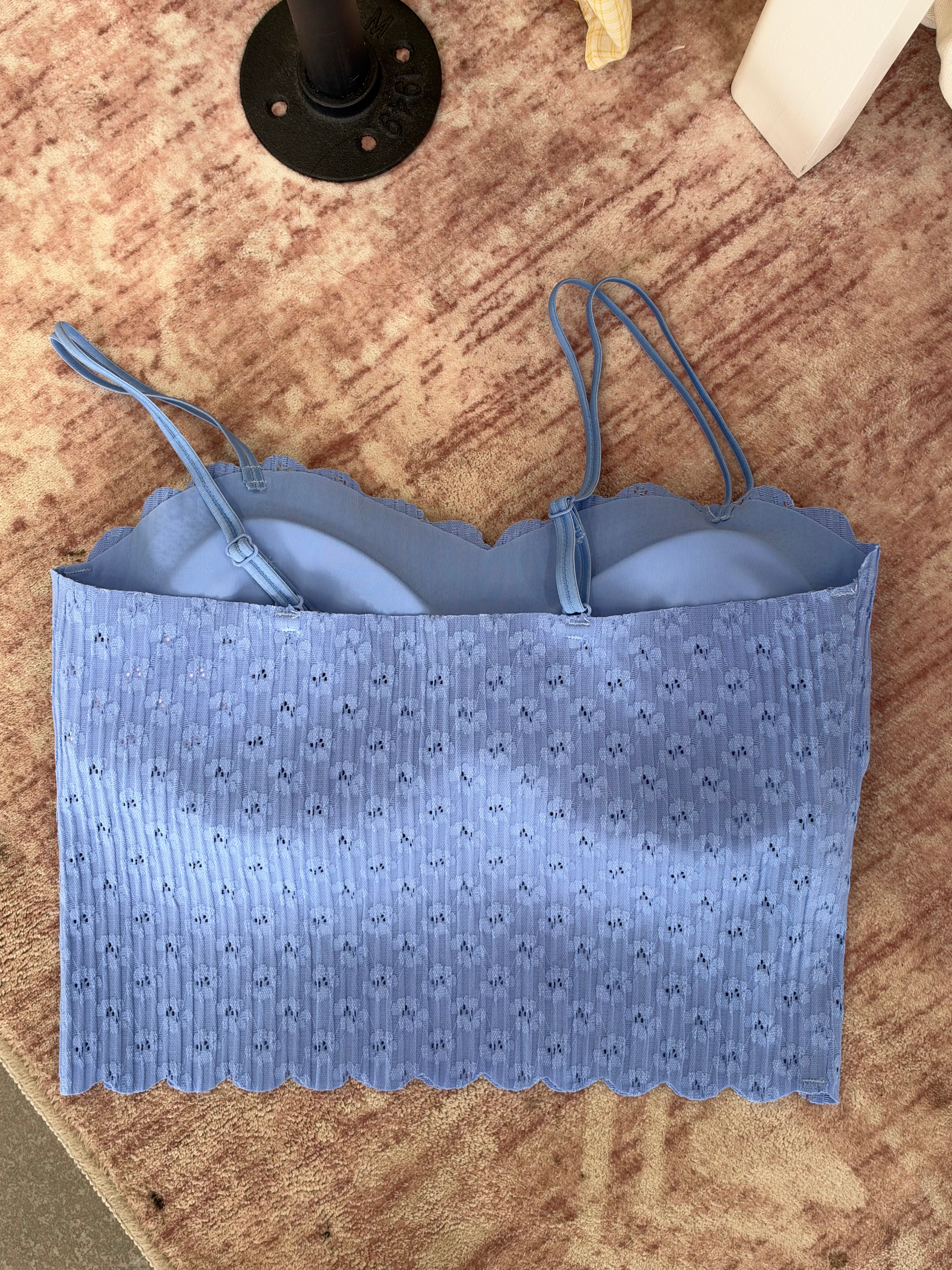 Seamless Lace Bralette | Blue