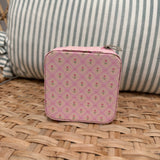 Jewelry Travel Box Case | Pink Flowers