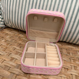 Jewelry Travel Box Case | Pink Flowers