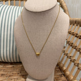 Simple Heart Necklace | Gold