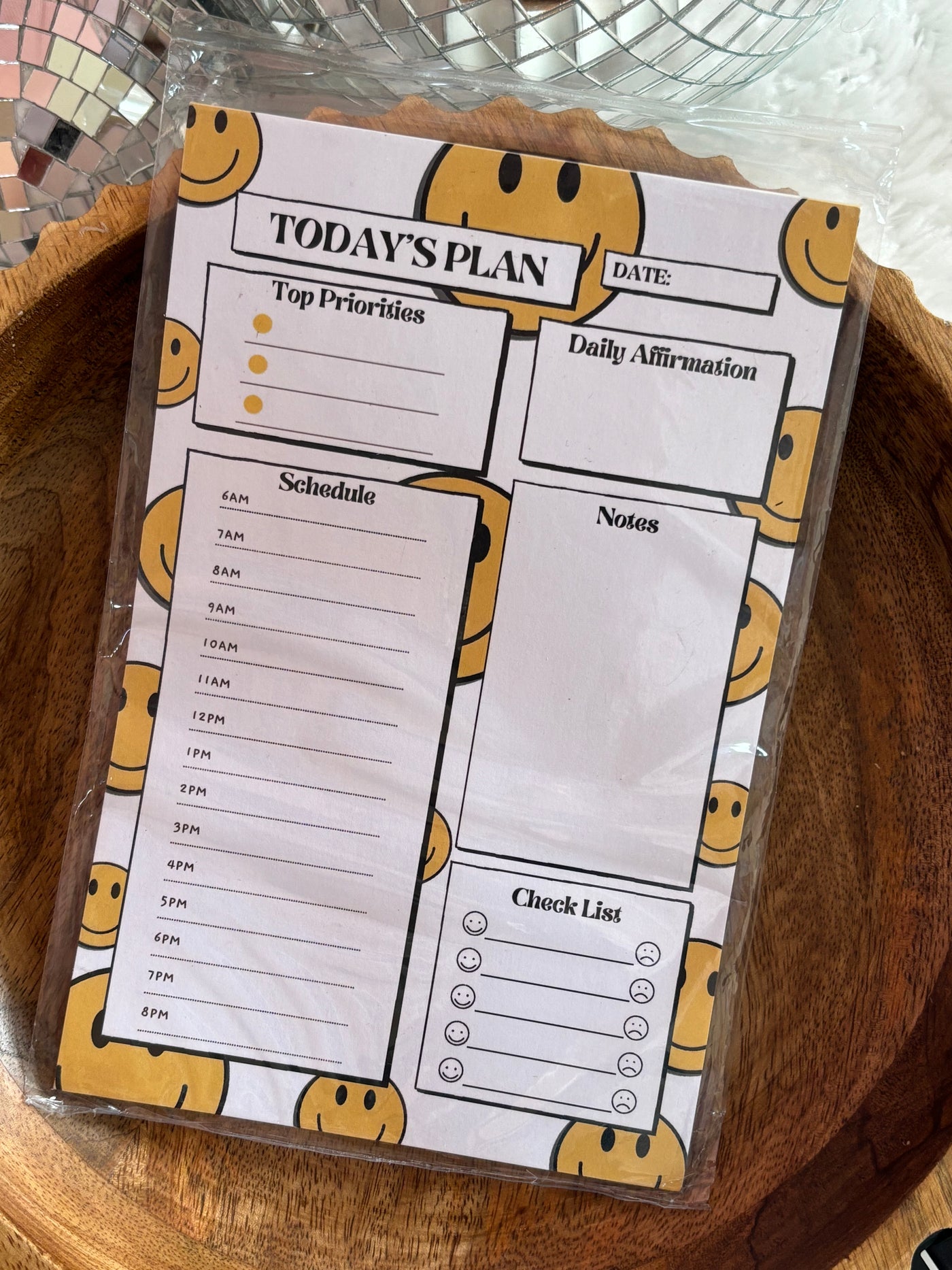 Today's Plan Notepad | Smiley Face