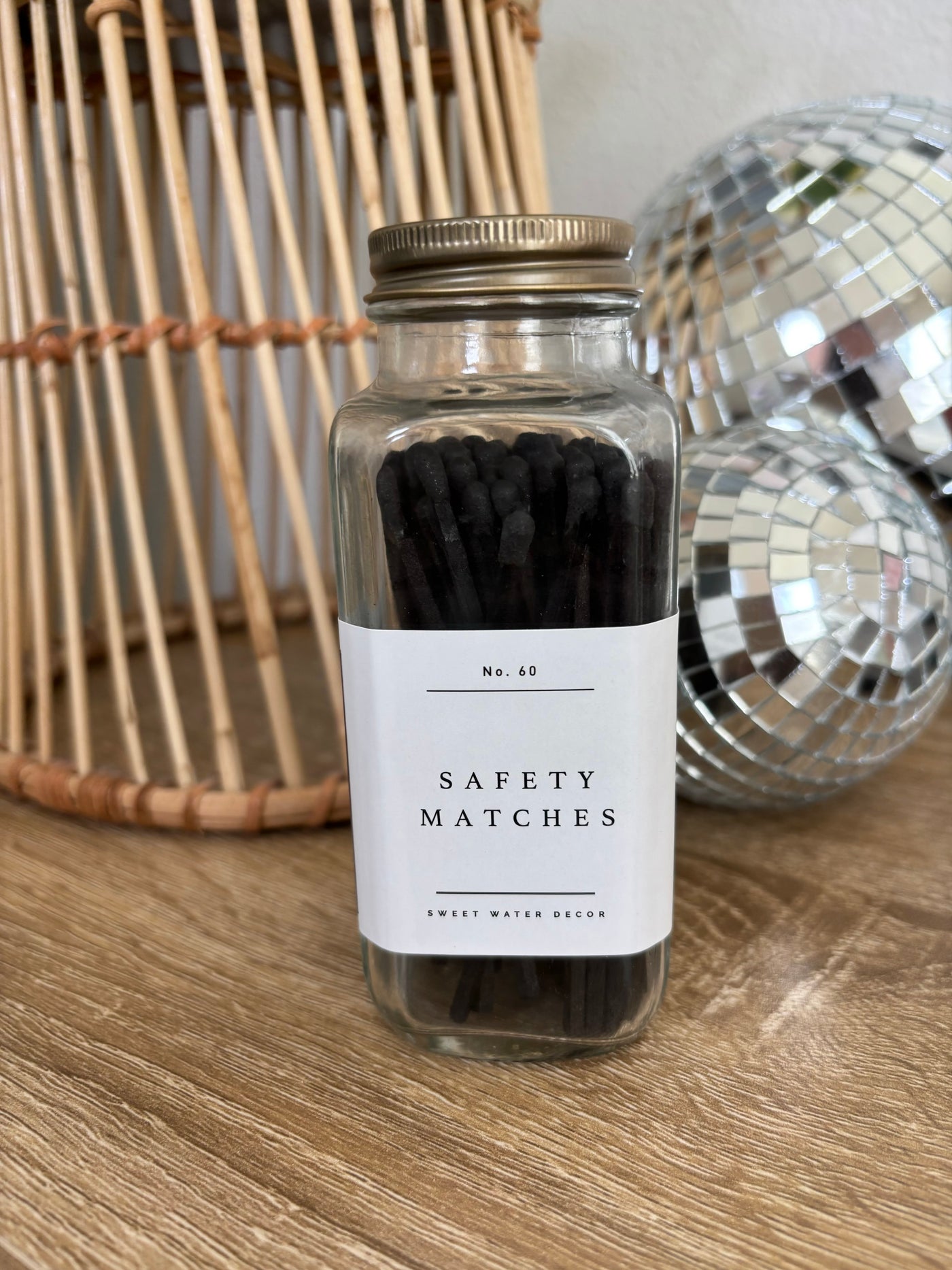 Black Safety Matches Home Decor