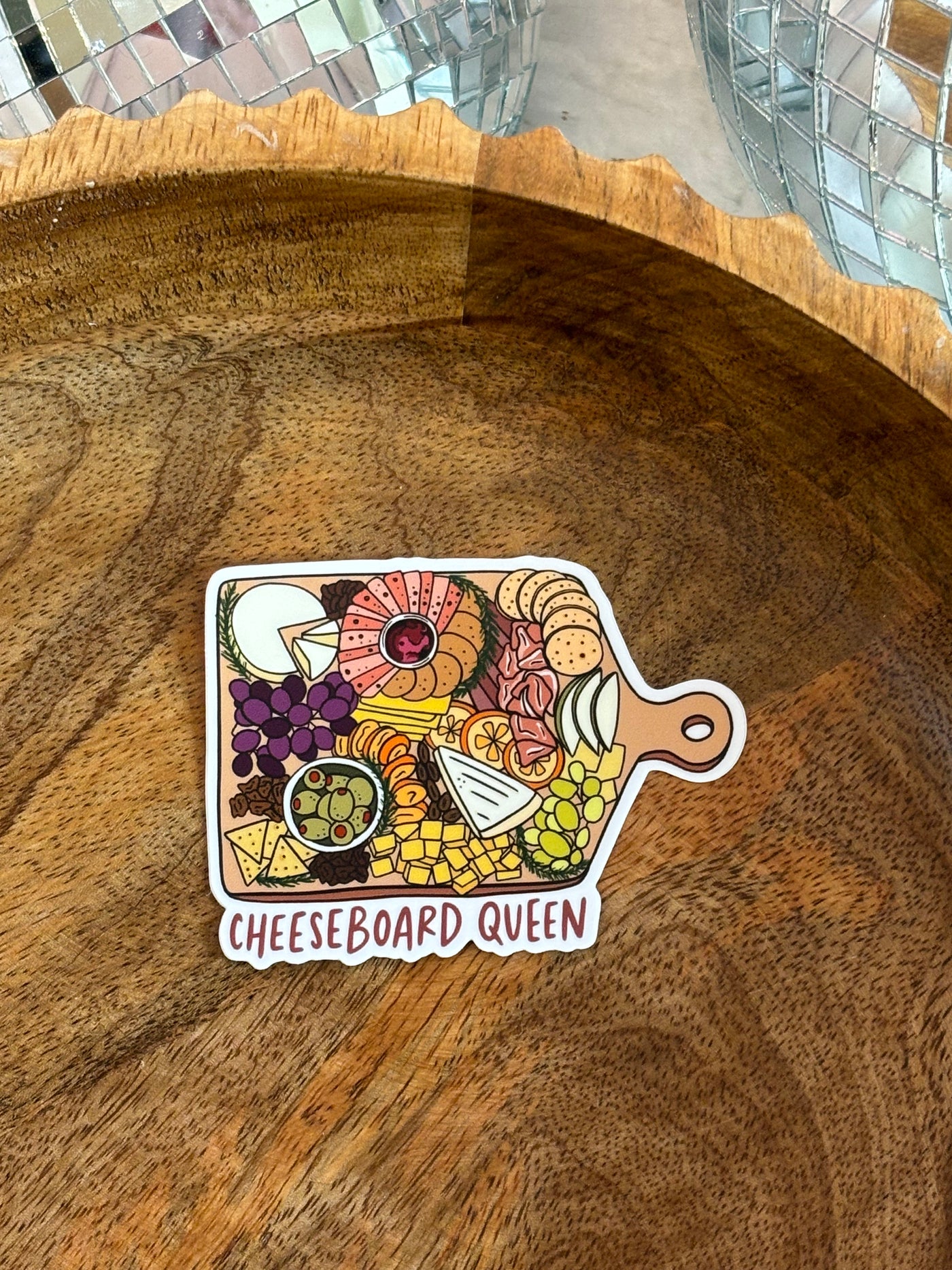 Charcuterie Board Cheeseboard Queen Sticker