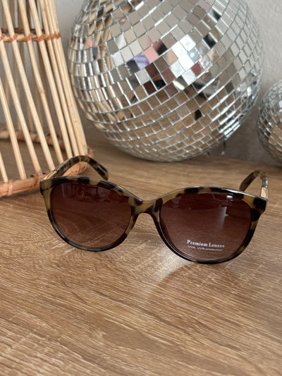 Round Frame Sunglasses | Brown Tortoise