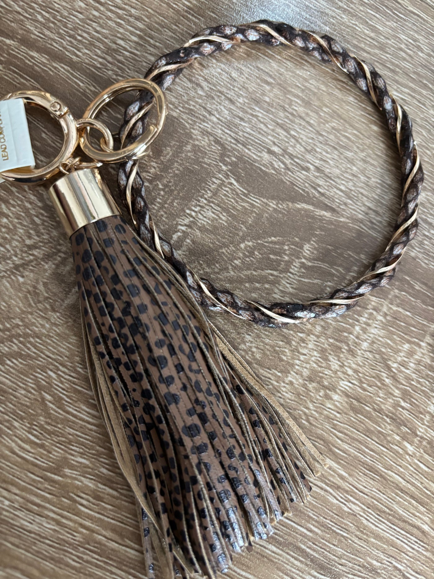 Animal Print Keychain Bracelet