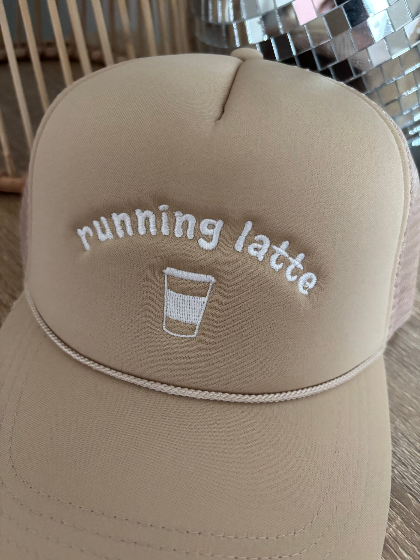 Running Latte Trucker Hat for Women