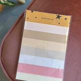 Color Block Daily Notepad