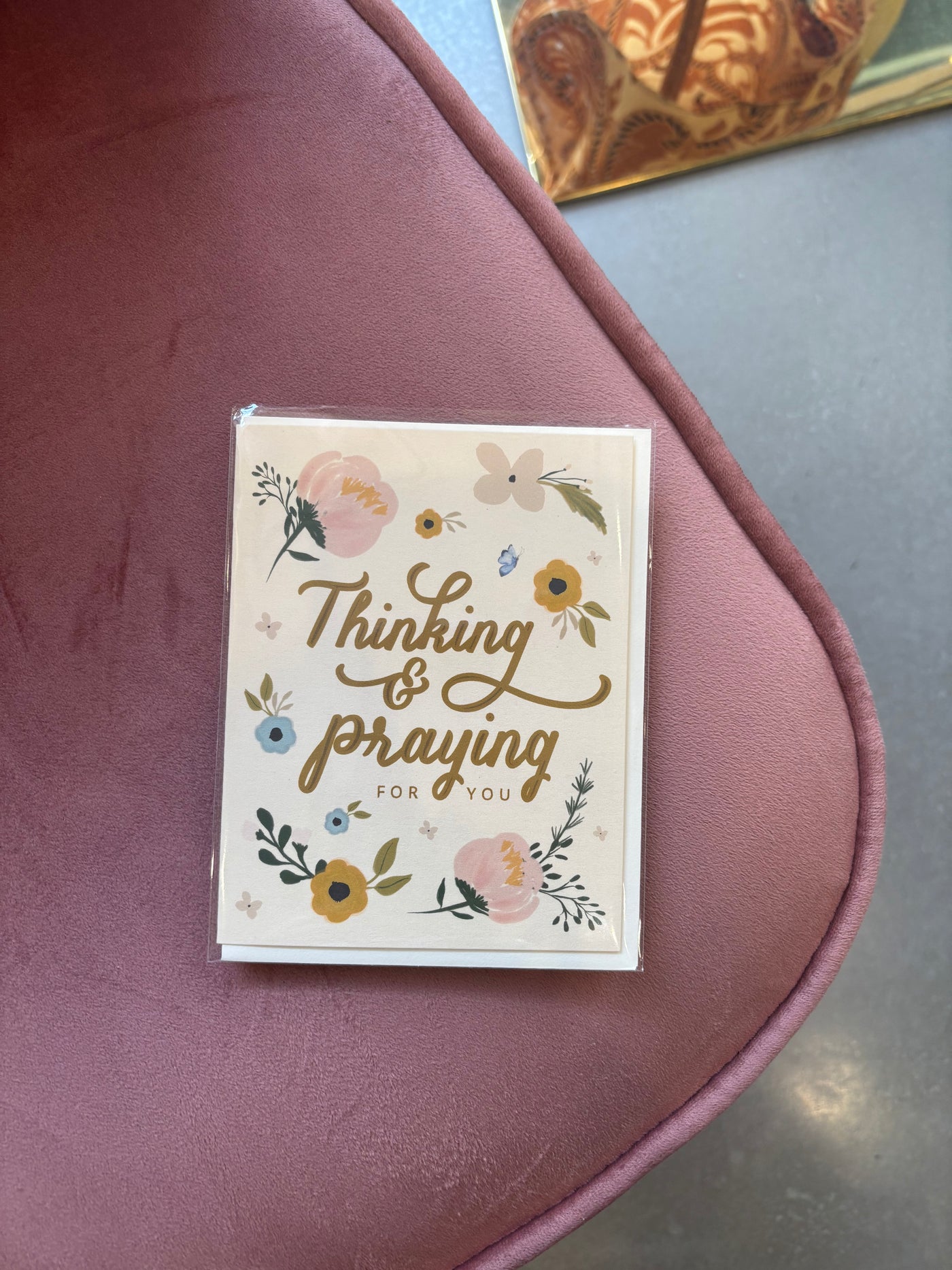 Thinking and Praying For You Greeting Card