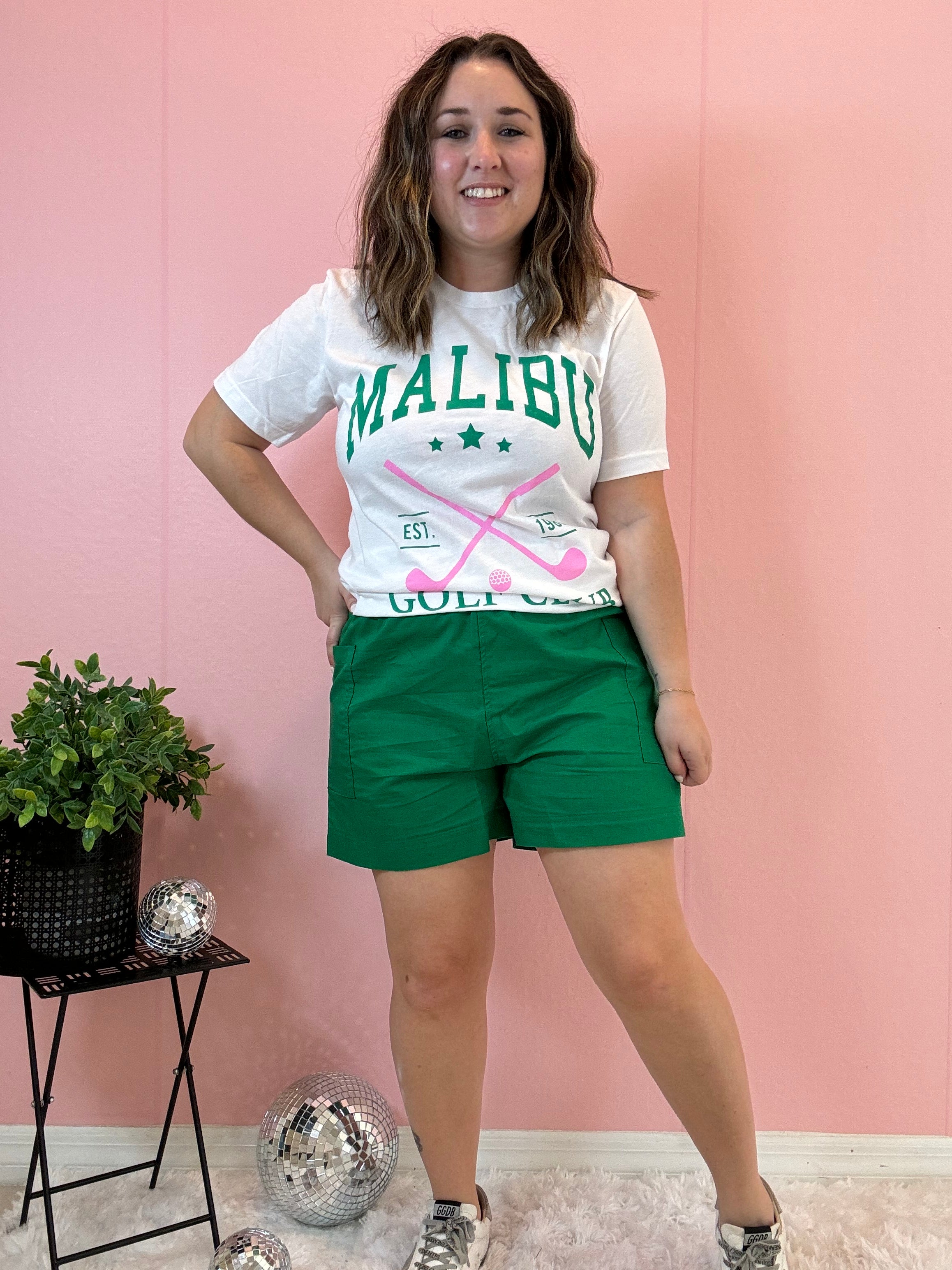 Green and Pink Graphic Tee