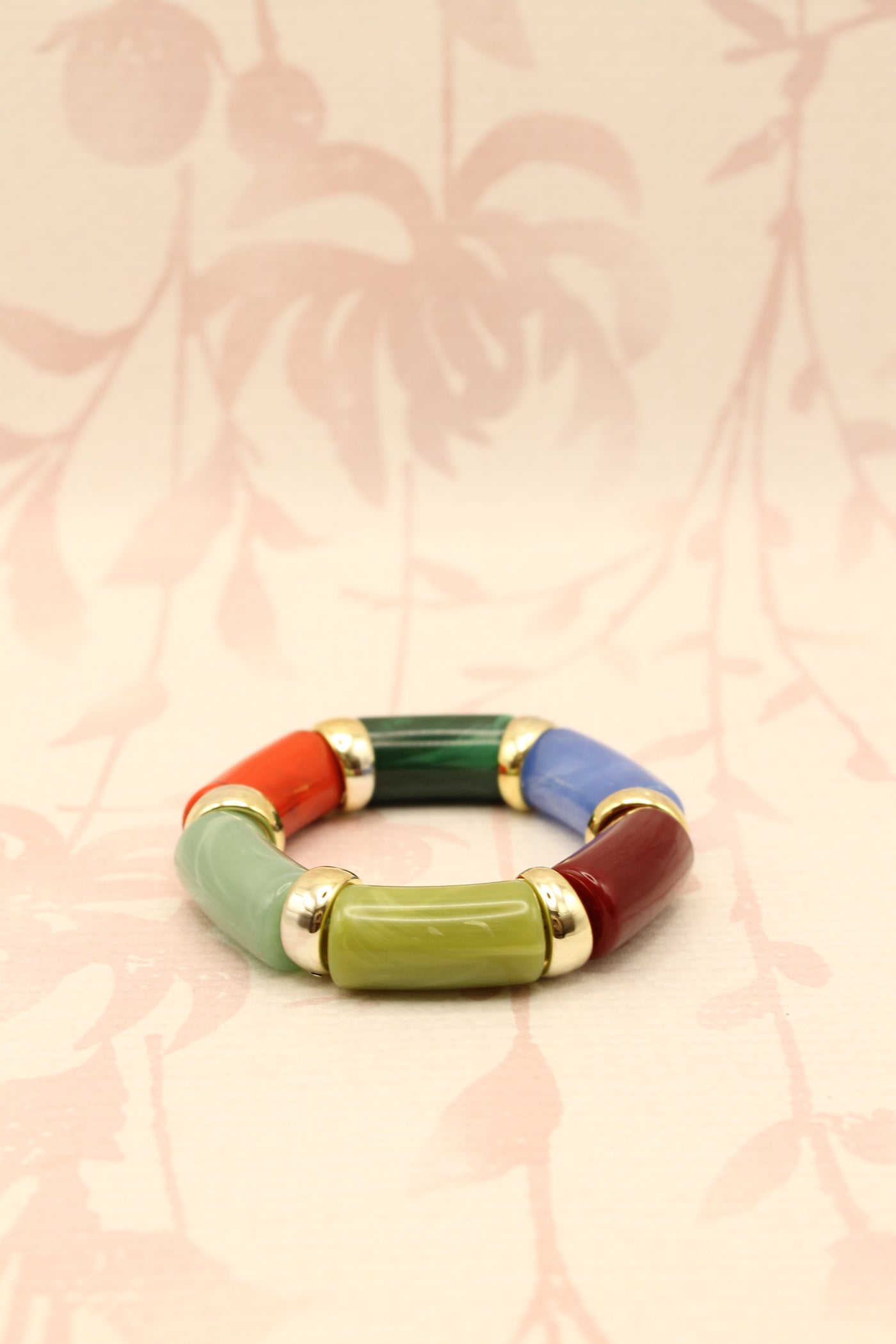 Resin Cylinder Block Bracelet