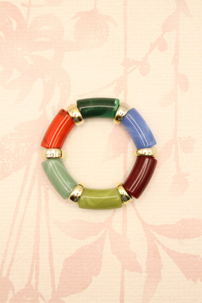 Resin Cylinder Block Bracelet