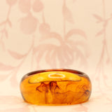 Marble Resin Bangle Bracelet | Brown