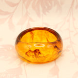 Marble Resin Bangle Bracelet | Brown