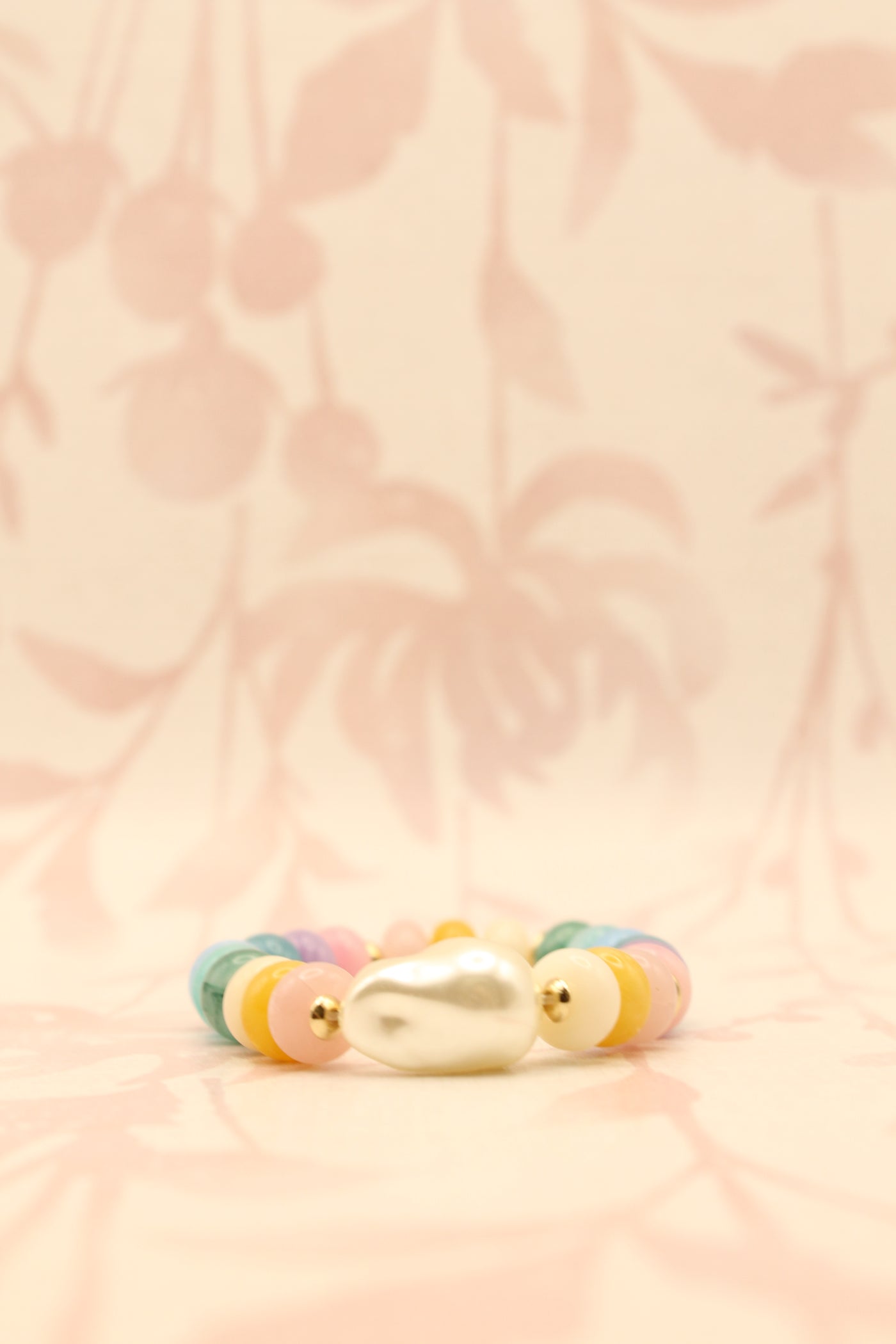 Marble Resin Beaded Bracelet
