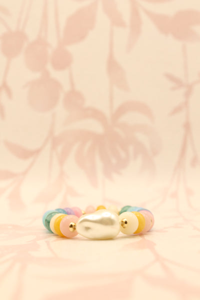 Marble Resin Beaded Bracelet