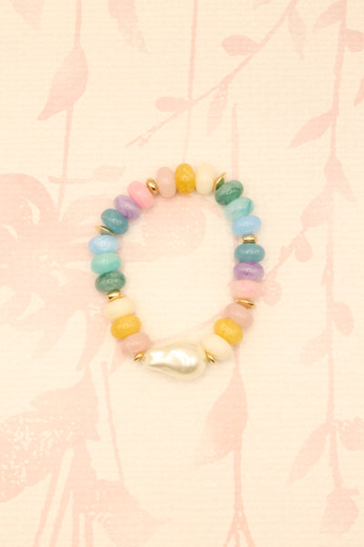 Marble Resin Beaded Bracelet