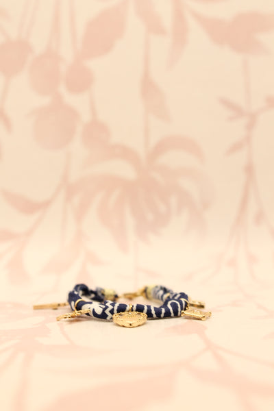 Charm Bandana Bracelet | Navy