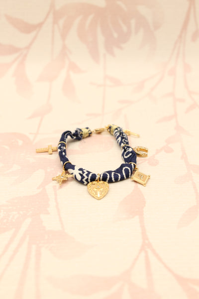 Charm Bandana Bracelet | Navy