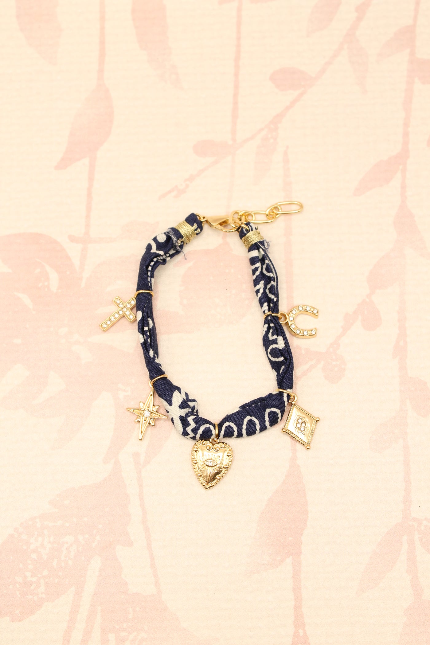 Charm Bandana Bracelet | Navy