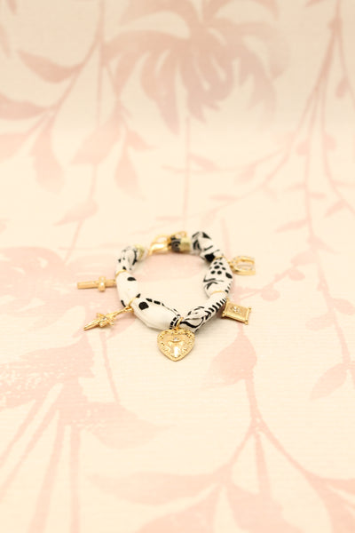 Charm Bandana Bracelet | White