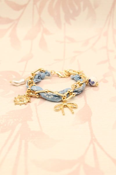Charm Bandana Bracelet | Blue