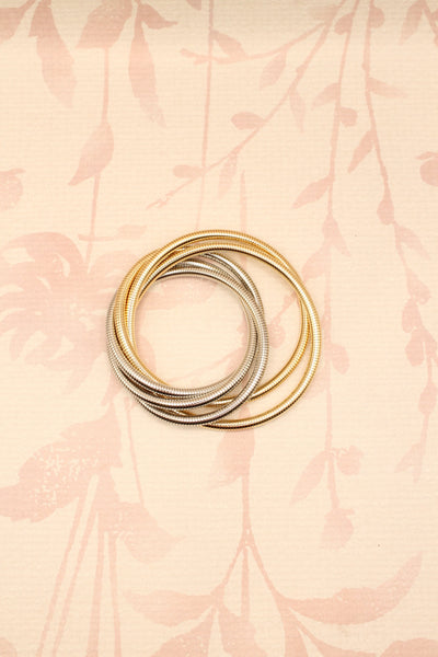 Knotted Coil Bracelet Set