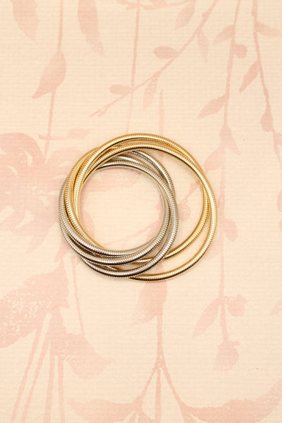 Knotted Coil Bracelet Set