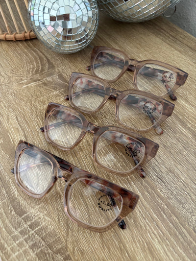 Leopard Two-Tone Reading Glasses | Brown Tortoise