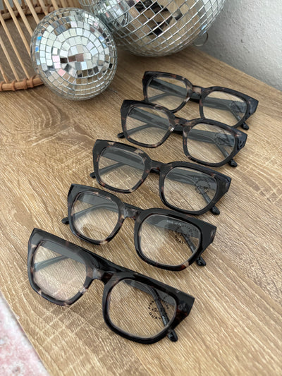 Leopard Two-Tone Reading Glasses | Black Tortoise