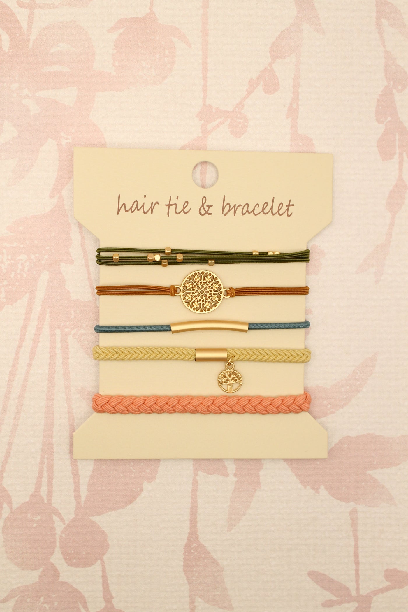 Boho Knot Bracelet Hair Tie Set | Multi