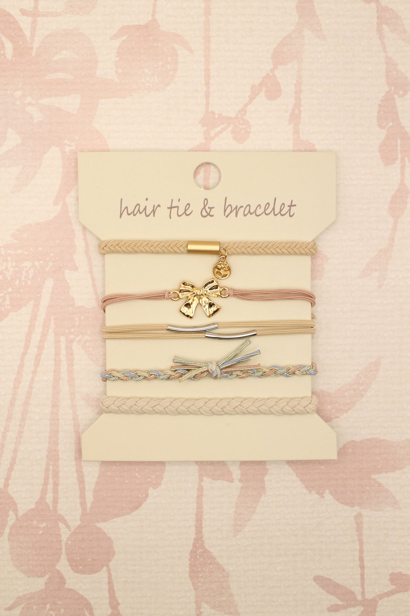 Boho Knot Bracelet Hair Tie Set | Bow