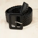 Braided Buckle Belt | Black