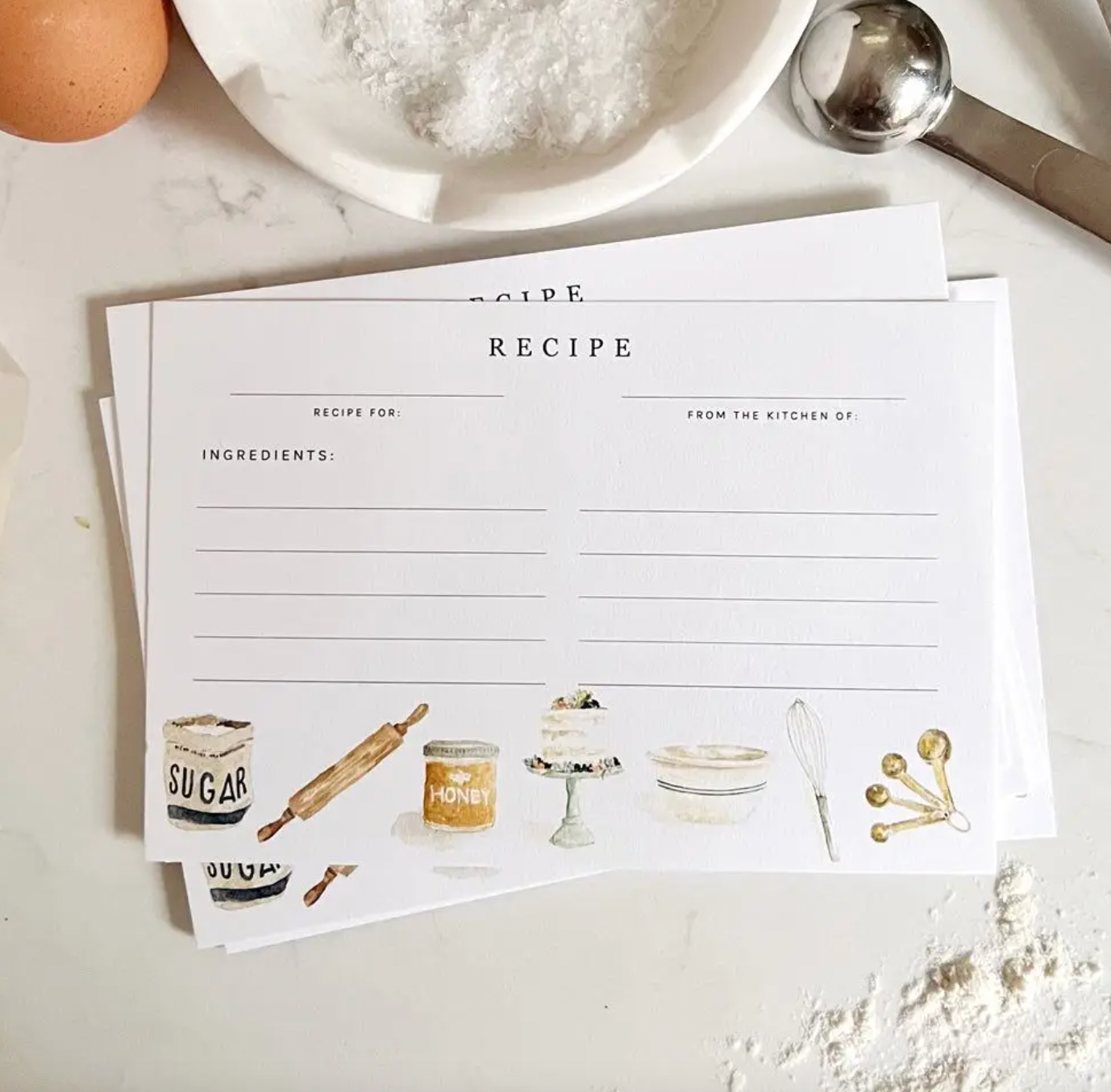 Baking Recipe Cards