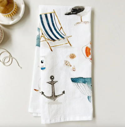 Seaside Tea Towel