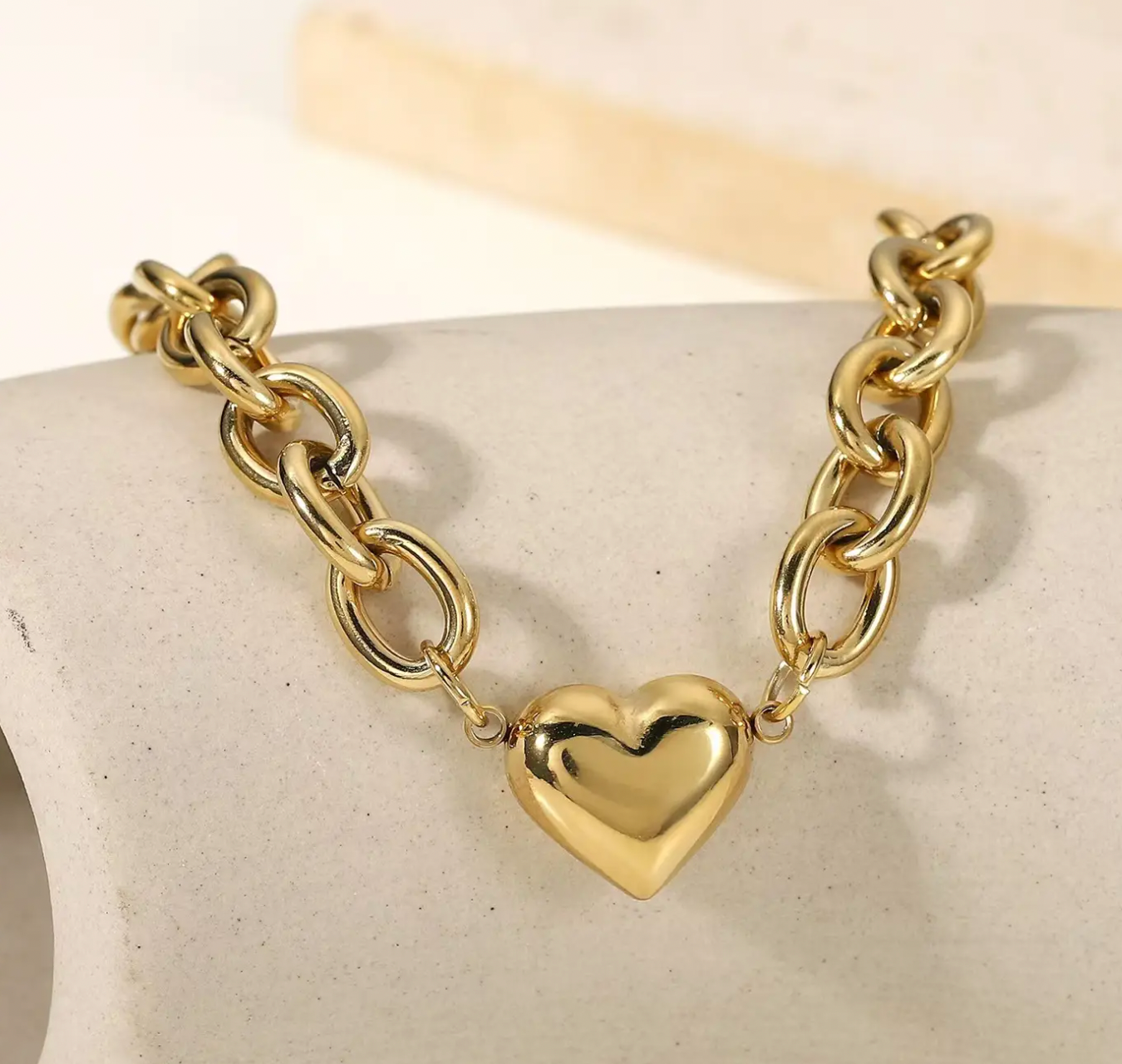 Chunky Heart Bracelet