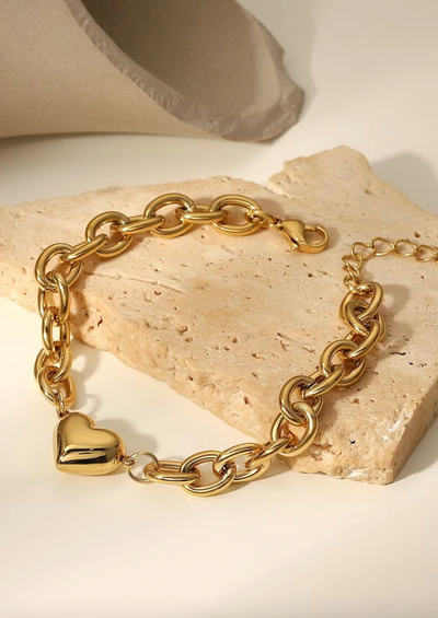 Chunky Heart Bracelet