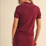 Gigi Lace Trim Knit Skirt
