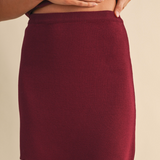 Gigi Lace Trim Knit Skirt