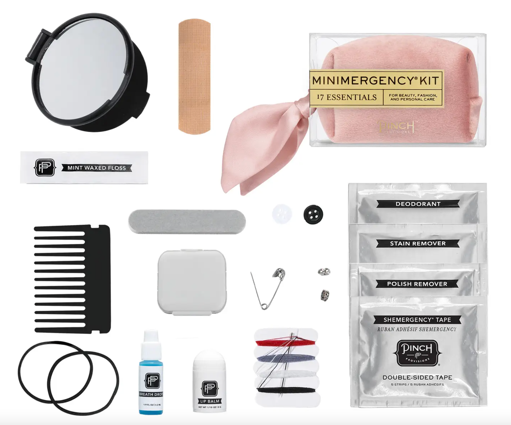 Velvet Scarf Minimergency Kit | Pink