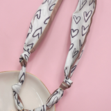 Scarf Charm Necklace | Hearts