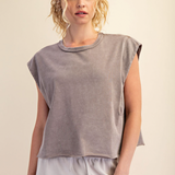 Georgie Sleeveless Tank | Mocha