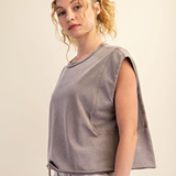 Georgie Sleeveless Tank | Mocha
