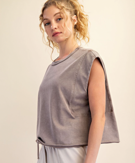 Georgie Sleeveless Tank | Mocha