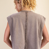 Georgie Sleeveless Tank | Mocha