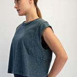 Georgie Sleeveless Tank | Blue