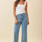 Britt Wide Leg Denim Pants